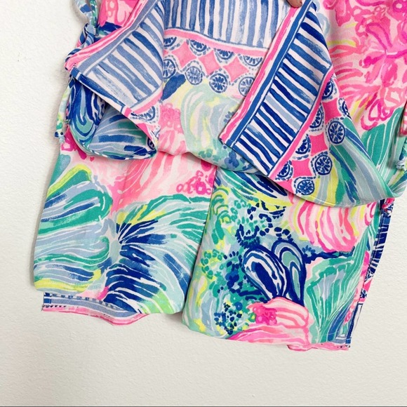 Lilly Pulitzer Donna Floral Print Romper Dress 00 - Picture 6 of 13